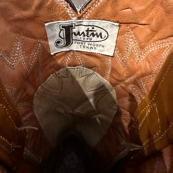 Justin Vintage Boots Size 5 1/2 B - Picture 2 of 6